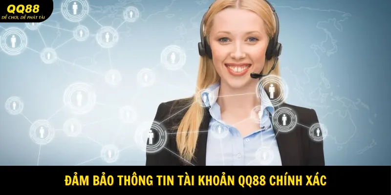Đảm bảo thông tin tài khoản chính xác